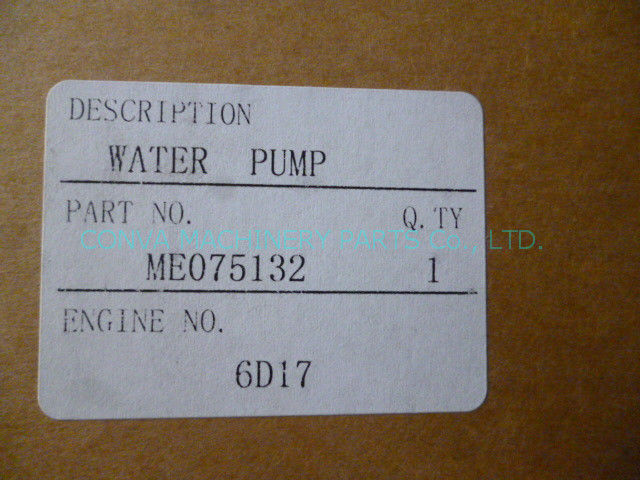 6d17 kleine Maschinen-Wasser-Pumpe MITSUBISHI-Maschinenteile ME075132 feuchtigkeitsfest